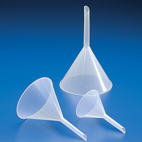 Globe Scientific Funnel, Analytical, PP, 100mm Funnels; Analytical